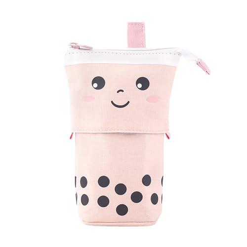 Astuccio creativo e carino con motivo tè al latte da tirare verso il e un portapenne rotondo allungabile con simpatico cartoni animati per conservare OtJ232 17 x 13 x 6 cm basso