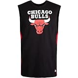 New Era Camiseta de tirantes NBA Team Color Block, Chicago Bulls, M