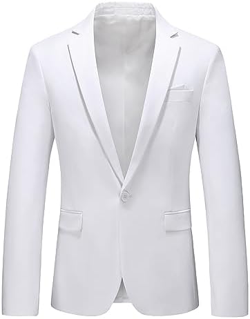 Mens Blazer Slim Fit Sport Coats 26 Colors Suit Jacket for Daily Business and Prom Party