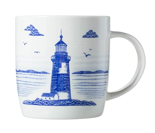 Taza Cape Shore New Bone China 14 oz con faro