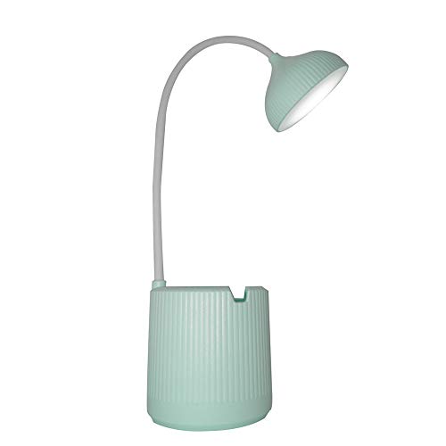 Luminaria de Mesa Abajur Touch Screen LED Flexivel Recarregavel Articulada Suporte Celular Lampada I