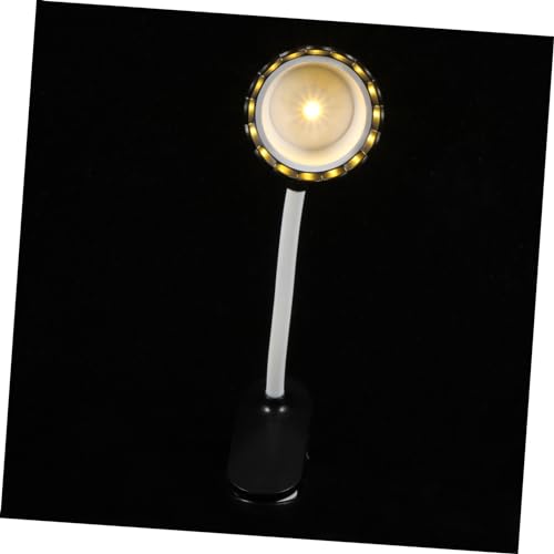 SOESFOUFU Mini Clip Petal LED Light Rechargeable Eye Protection Reading Lamp for Room Decorative Night Lighting Clamp Type Night Lamp for Miniature Scenes