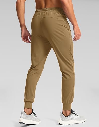 Image of Pudolla Men's Lightweight Jogger with Pockets 4-Way Stretch Sweatpants Workout Runing Athletic Track Pants