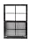 Shed Window 18 x 27 Flush Window Vertical Slider White or Brown (Brown)