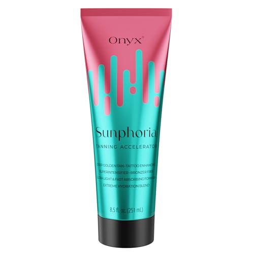 Onyx Sunphoria Bronzer-Free Indoor Tanning Bed Lotion | Fast Melanin-Boost