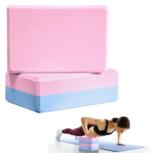 Image of Septo 2 Pcs Yoga Blocks, 9x6x3 Inch Foam Blocks for Pilates