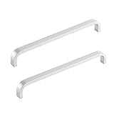 BOZONLI 2 Piezas Tiradores Cocina Plata Tiradores Armarios Tiradores para Cajones, Armario, Mueble de Cocina, Baño,...