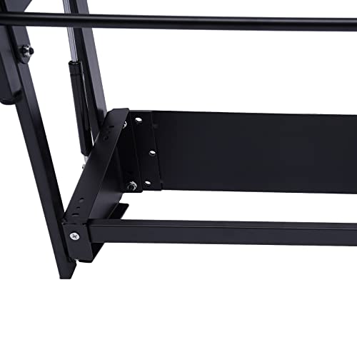 Luoshaliya Wall Mounted Foldable Table Rack, Table Stand Rack With Storage Shelf, Floating Desk Frame Metal Table Bracket For Living Room, Bedroom, Office, Study Desk, Dining, Home #TOP5