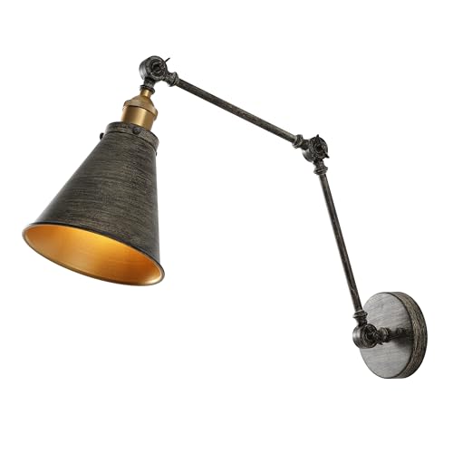 Image of JONATHAN Y Rover 1-Light Wall Sconce 7 inch, Rustic Dark Gray