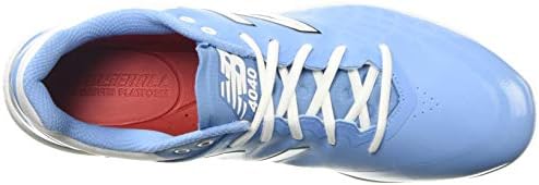 New Balance Men's 4040 V5 Metal Baseball Shoe, Baby Blue/White, 16 W US | Image 4