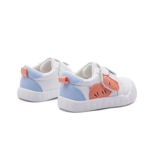 Baby Toddler Shoes with Cartoon Patterns - Soft Leather Upper & Non-Slip Rubber Sole Unisex Walking Shoes for 6-24 Months3