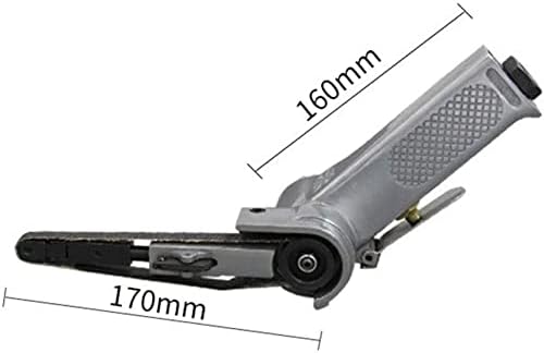Power saws Pneumatic 1-inch Abrasive Belt Machine 10 * 330mm Polishing Sandpaper Machine Ring Belt Wind Driven Wire Drawing Sander air Tool (Color : Yellow) (Color : Silver)