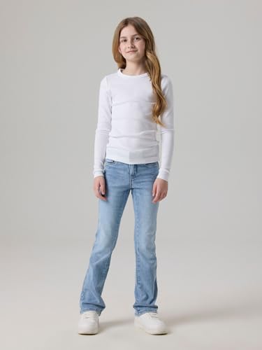 Vaqueros claro azul NAME IT Nkfpolly con pernera elástica estilo bootcut y ajuste cómodo 3