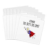 3dRose Greeting Cards - Funny Ether Digital Currency Crypto Superhero Cryptocurrency Cartoon - 6 Pack - Crypto