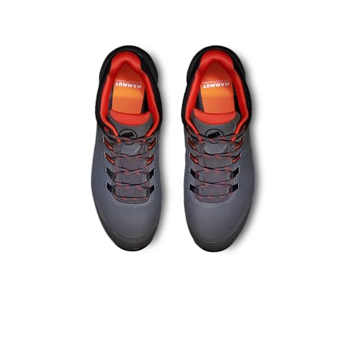 Image of Mammut Men's Mercury IV Low GTX Hiking Shoes, Titanium-Hot Red, Vibram Sole, 3D Memo Foam, Day Hike Comfort
