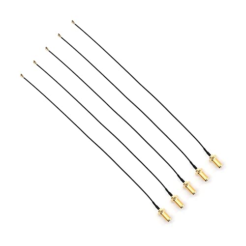 Fasizi 5pcs 20cm/7.8" U.FL Mini PCI to Reverse Polarity SMA Pigtail Antenna WiFi Cable IPX to SMA Female Pigtail Cable WiFi Adapter FPV Antenna Transmitter
