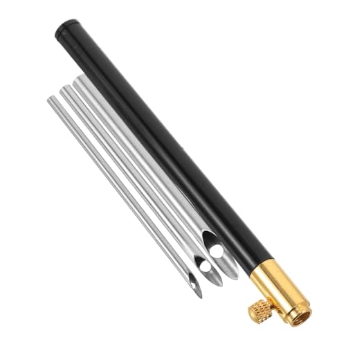 El Mejor Listado de Punzones para tejido disponible en línea para comprar. 44 NUOBESTY Juego de Agujas para Bordar Bolígrafo Negro, 3 Cabezales Intercambiables, Herramienta de Punzón para Tejer y Bordado Diy, Kit Portátil para Manualidades y Costura,...