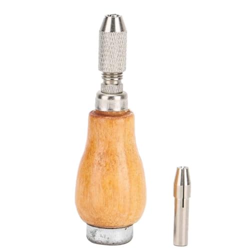 Mango de Madera para Lima de 5 Piezas con Cabezales reemplazables, Herramienta de reparación de Joyas de Agarre cómodo, Mango de Madera ergonómico para fabricación de Joyas,