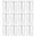 Smart Solutions Clear Plastic Mason Jars (18 oz 12 Pack)