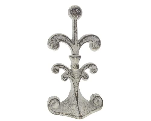 Vintage, antique fleur de lis design - Puoi usare il fermaporta in ghisa come un bel pezzo d'accento che si complimenta. Questo fermaporta ha un carattere unico e affascinante e stupirà i tuoi parenti e ospiti. Il fermaporta metallico rimarrà nella tua famiglia per generazioni.