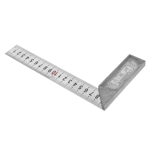 Holibanna 90 Degrees Angle Ruler Stainless Steel L-Square Right Angle Ruler for Woodworking Machinist Square Set