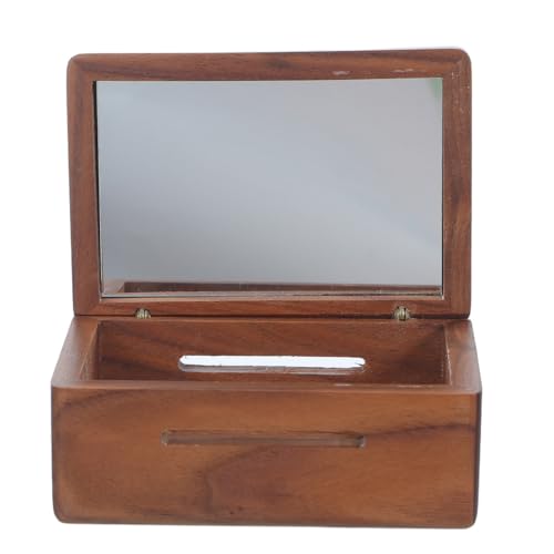 Caja de música DIY de madera marrón y vidrio COMPUKAS para notas 2