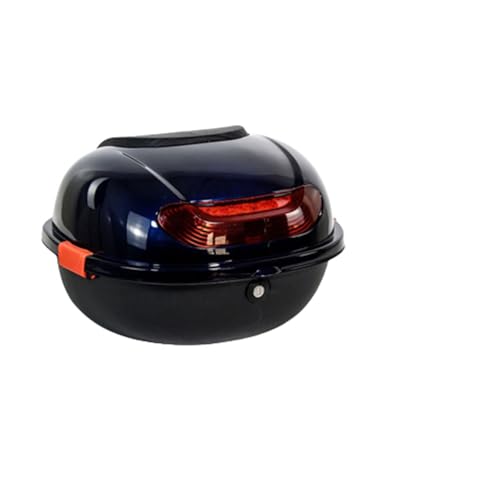 バイク リアボックス 32L トップケース バイクボックス バイク用ボックス 着脱可能式 大容量 原付 スクーター フルフェイス収納可能 ヘルメット入れ 汎用タイプ 防振 防水 出前 デリバリー キャンプ 可愛い ブルー1