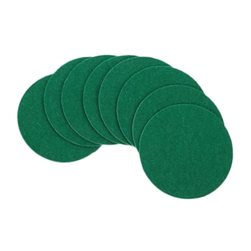 Outanaya 8pcs Table Hockey Pusher Pads Durable Replacement Mats for Table Hockey Accessories High Impact Resistance Comfortable Slide for
