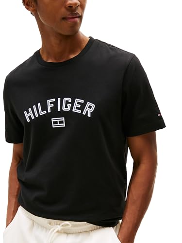 Tommy Hilfiger Men's Short Sleeve Cotton Graphic T-Shirts with Hilfiger Logo2