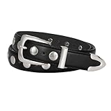 ZEPFJHE Hip Hop Trend Taillengürtel Kette Punk Edgy Metallschnalle Kostüm für Wickelkleid Anzug Rock Jeans Schmuck Musik Festival, silber, One size