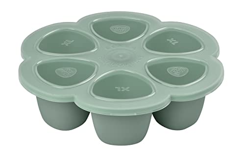 Béaba Multiportions Silicone de qualité premium, Résistance thermique extrême, Four et micro-onde, 6 alvéoles indépendantes, Couvercle hermétique,...