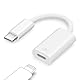 Seminer USB C zu Lightning Kopfhörer Audio Adapter, 3in1 Typ-C Stecker zu Lightning Buchse mit Daten und Ladekonverter für iPhone 16/15 Serie, iPad und mehr