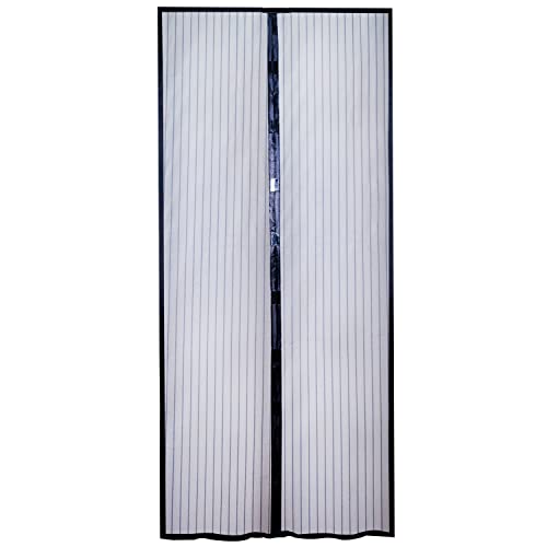 Fliegengitter für Türen mit Klettband - 120x240 - Magnet Tür Vorhang Insektenschutz - schwarz - ohne Bohren