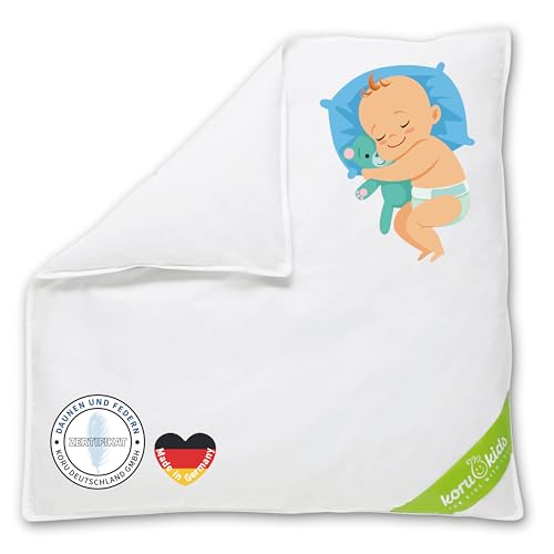 Koru Kids® Baby-Oberbett - 80 x 80 cm - Baby Daunendecke -...