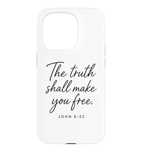 Truth Shall Make You Free John 8:32 �M���� ���� �X�}�z�P�[�X iPhone 15 Pro �p