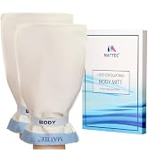 MATTEE Exfoliating Body Scrubber - Korean Exfoliating Mitt -%100 Natural Floss, Visibly Lifts Awa...