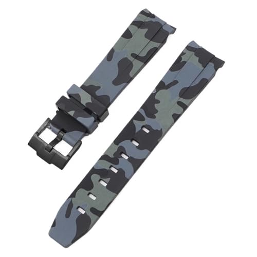Bracelet MoonSwatch 20mm en caoutchouc premium à intégration parfaite et motif camouflage