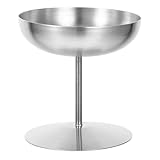  Cabilock Coupe à Dessert Acier Inoxydable Tasse à Glace et Pudding Petit Modèle Argenté Pratique pour Restaurant et Maison