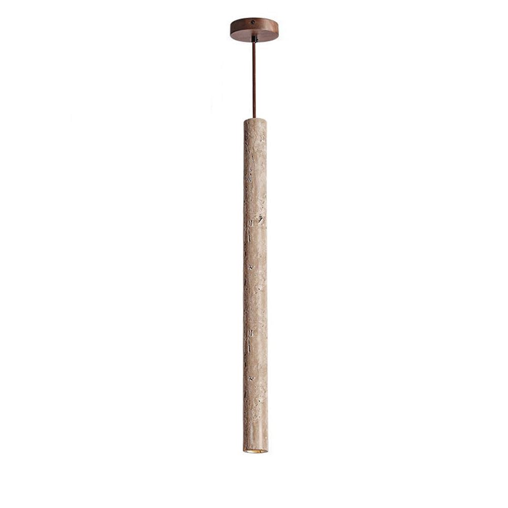 Suspension nordique en pierre au-dessus du lustre de table à manger