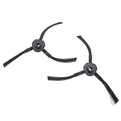 vhbw 2X Seitenbürste kompatibel mit iLife A4s, V3s, A4, V5, V5s Pro, V5s, A6, V3 Saugroboter - Reinigungsbürsten Set, schwarz