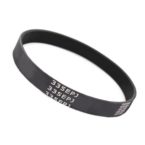 Whoasyst Correa de goma para cinta de correr de 335 mm, diseño de 6 canales, pieza de repuesto para correr suave y silencioso, cinturón de accesorios para el hogar