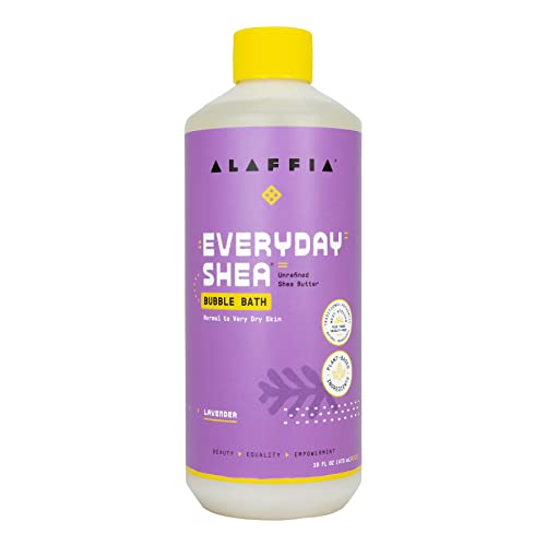 Alaffia Everyday Shea Bubble Bath, Soothing Support For Deep Relaxation And Soft Moisturized Skin, Made With Fair Trade Shea Butter, Cruelty Free, No Parabens cover