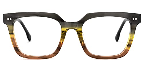 Zeelool Vintage quadratischer Rahmen für Herren und Damen mit nicht verschreibungspflichtigen klaren Gläsern Minion ZDA656343, Zda656343-03 Grey, Large Cover