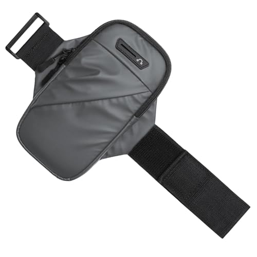 Fascia da braccio per telefono da corsa facile da trasportare impermeabile per grande capacità con jack per cuffie per ciclismo jogging esercizio fisico sollevamento