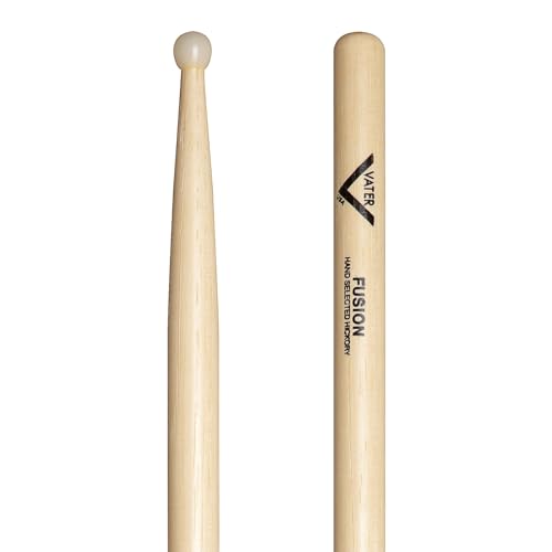 Vater Fusion Nylon Tip Hickory Drumsticks, Pair