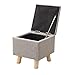 HH-CC Ottomans podnóżek, drewniane buty ławka stołek dom salon sofa ławka siedząca molo opatrunek podnóżek bawełna i len niski taboret sofa (kolor: B)