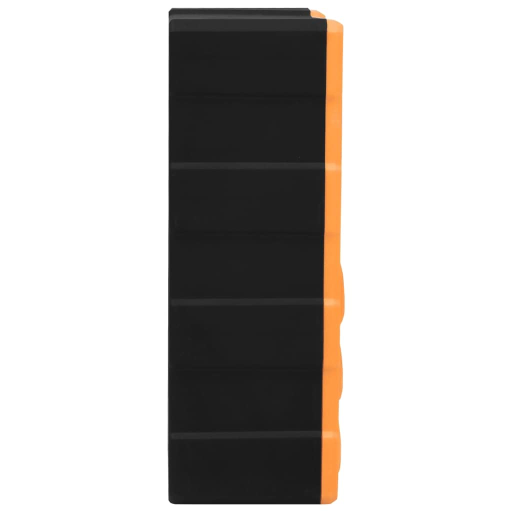 Wielofunkcyjny organizer do szuflad z 39 szufladami, tworzywo sztuczne PP, 38 x 16 x 47 cm, kieszeń na małe części, skrzynka narzędziowa, do przechowywania narzędzi, warsztatu, garażu