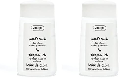 Ziaja Leche De Cabra Desmaquillador De Ojos Bifásico 120ml, Transparente, 4.2 Unidad (Paquete de 2)