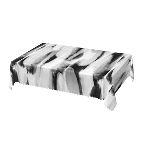 �e�[�u���N���X �����` ���Ɣ��̃u���V�X�g���[�N �e�[�u���J�o�[ �k�� ���� �h�� �h�� ����h�~ �������ȒP ������� Table Cloth 137x183cm