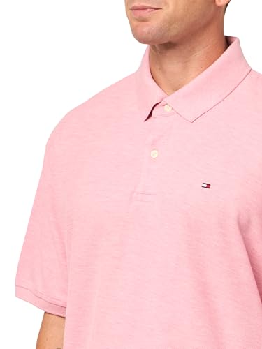 Image of Tommy Hilfiger Men's Short Sleeve Moisture Wicking Stretch Polo Shirt With Quick Dry + Uv Protection